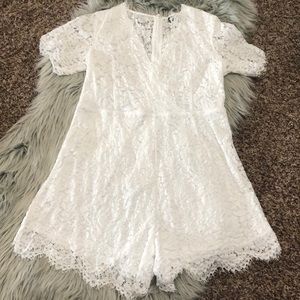 White Lace Romper